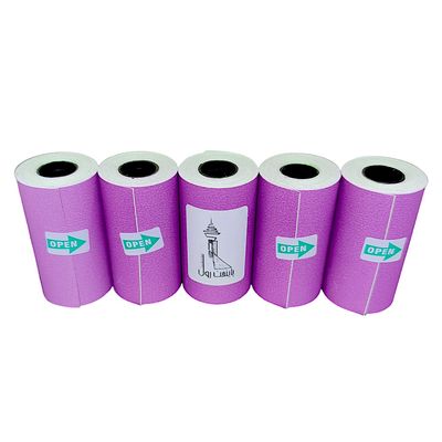 لیبل حرارتی بنفش پایتخت رول مدل LA3Pu بسته 5 عددی