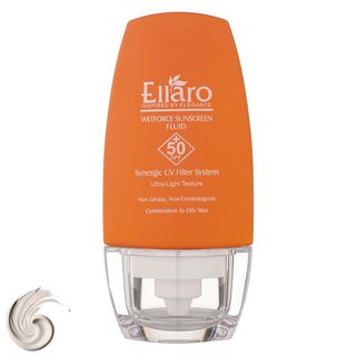 فلوئید ضد آفتاب بدون رنگ الا روSPF50 مدل Ultra Light تحت لیسانس محافظ UVA ،UVB، مرطوب‌کننده مناسب پوست‌‌های چرب و مختلط حجم 50 م
