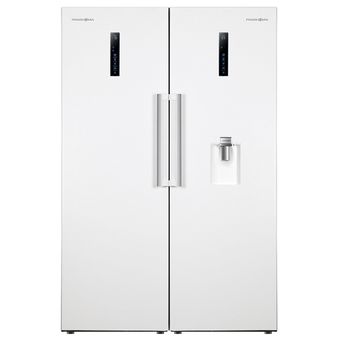 یخچال و فریزر دوقلو 40 فوت پاکشوما مدل RTRA-RTFA901iW  دارای نمایشگر و بدون برفک، با ارتفاع 187، پهنای 118 و عمق 73 سانتی‌م