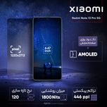گوشی موبایل شیائومی مدل Redmi Note 13 Pro 5G دو سیم کارت ظرفیت 512 گیگابایت و رم 12 گیگابایت - پک اندونزی