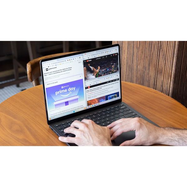 لپتاپ مایکروسافت مدل Surface Laptop 7 Copilot Plus PC با پردازنده Snapdragon X Plus، رم LPDDR5x 16GB با فرکانس 8448MHz، حافظه S