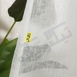 پرده تیکو دکو مدل کتان شفاف افکت دار شش چین سایز 225x280 سانتی متر