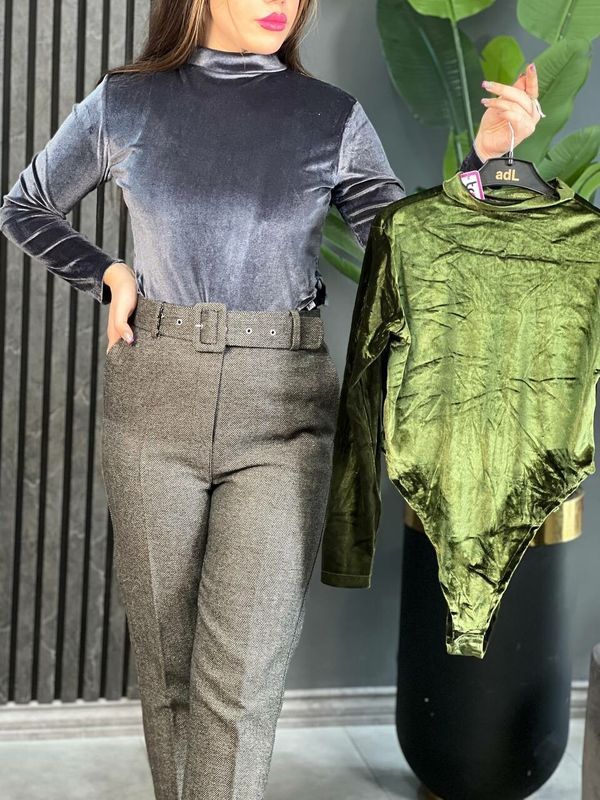 بادی مخمل بغل باز کد 1609