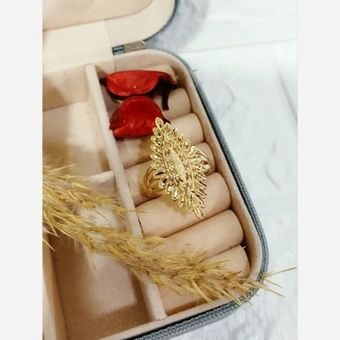 انگشتر طلاروس پهن بزرگ
