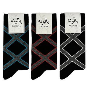 جوراب مردانه پالوته مدل PLT-E4 مجموعه 3 عددی