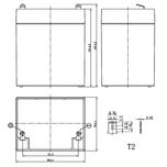 باتری یو پی اس 12 ولت 5 آمپر ساعت ریوتا مدل NP5-12-ECO