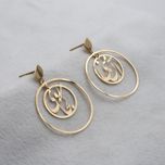 گوشواره طلا 18 عیار زنانه سهی مدل آنِ منی SE06