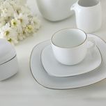 سرویس غذاخوری 98 پارچه چینی زرین ایران سری کواترو مدل سمن درجه یک