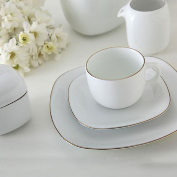 سرویس غذاخوری 98 پارچه چینی زرین ایران سری کواترو مدل سمن درجه یک