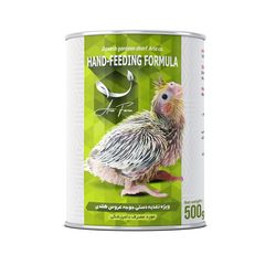 مکمل غذایی جوجه پرندگان زینتی آریا فارم مدل غذای کمکی جیلراک وزن 500 گرم