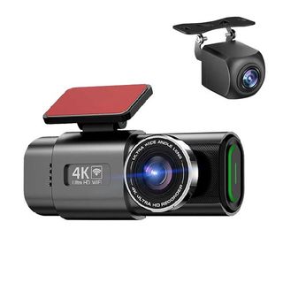 دوربین فیلمبرداری ثبت وقایع خودرو مدل 4K Ultra HD WiFi به همراه دوربین عقب