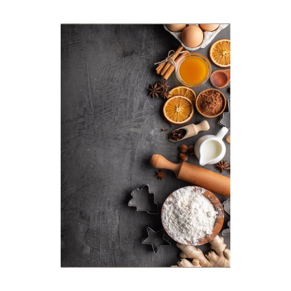 فرش ماشینی زانیس مدل مدرن طرح آشپزخانه زمینه خاکستری