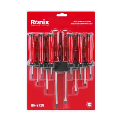 پیچ گوشتی رونیکس کد 2728 بسته 12 عددی