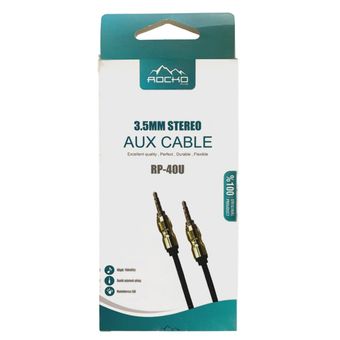 کابل AUX روکو پلاس مدل  AUX CABLE RP-40U طول 1 متر