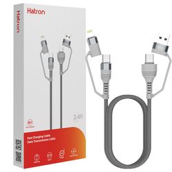 کابل شارژ هترون Hatron HC450P PD – چهارکاره (4in1) مناسب انواع دستگاه‌ها
