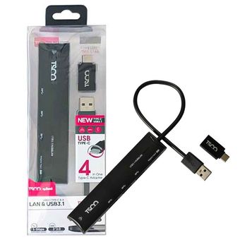 هاب USB تسکو TSCO مدل THU1165 – چهار پورت USB 3.1