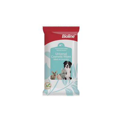دستمال مرطوب حیوانات خانگی بایولاین / Bioline universal cosmetic wipes
