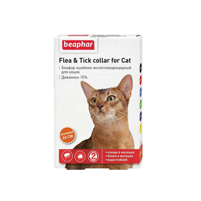 قلاده‌ی ضد کک و کنه‌ی بیفار 35 سانتی متر / Beaphar Flea & Trick collar for cats