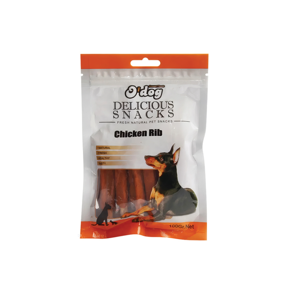تشویقی سگ اوداگ مدل O'dog chicken rib dog treat / chicken rib