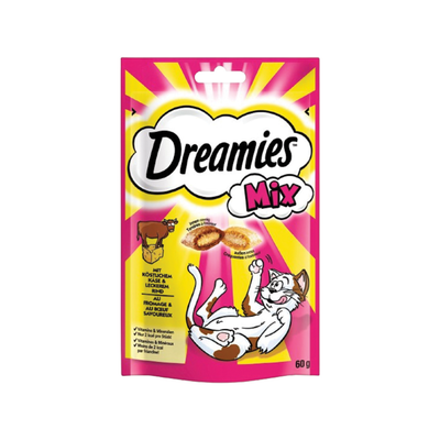 تشویقی گربه دریمیز با طعم گوشت گاو و پنیر / Dreamies cat snack with beef and cheese flavor