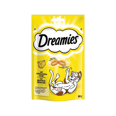 تشویقی گربه دریمیز با طعم پنیر / Dreamies cat snack with cheese flavor