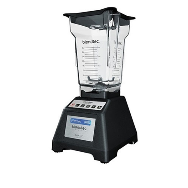 مخلوطکن صنعتی بلندتک مدل BLENDTEC CHEF600 با موتور 1800 وات و پارچ چهارضلعی نشکن – مناسب کافه و رستوران