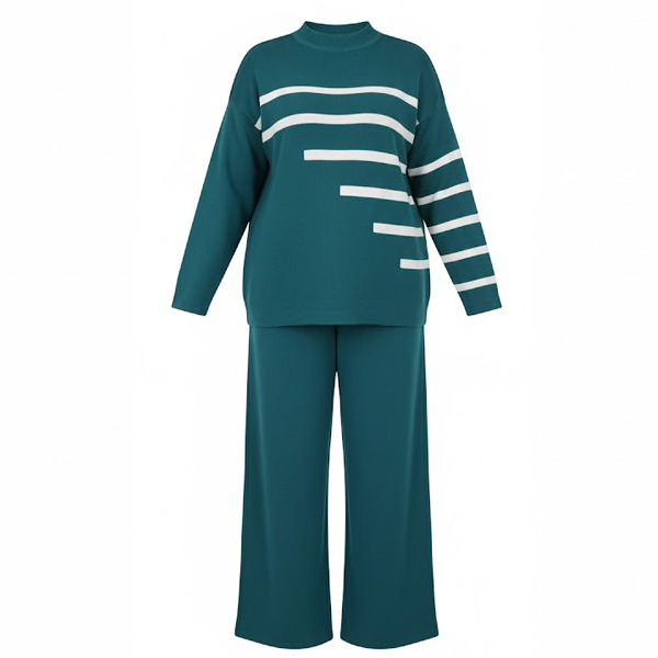 ست بافت بلوز و شلوار زنانه