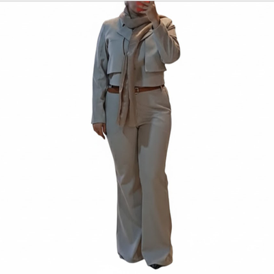 کراپ کت و شلوار زنانه ترک