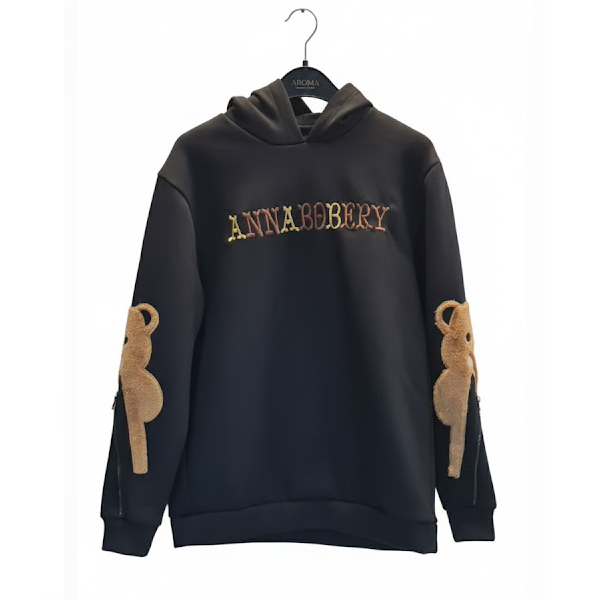 هودی دخترانه کلاه دار تدی