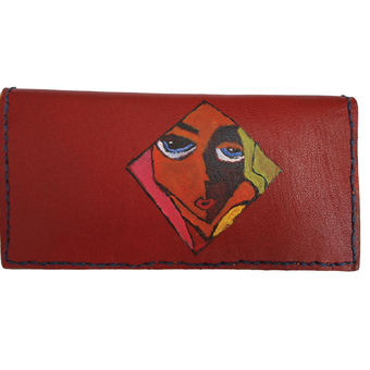 کیف پول دست دوز طرح نقش بین