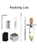 ست کامل و بروزشده محفظه اکسترودر به همراه نازل، پیچ سوراخ‌دار، هیتر و ترمیستور مناسب Creality K1 و K1 Max