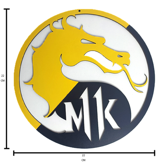 تابلو دیوارکوب گیمینگ  برجسته مورتال کمبت - طرح Mortal Kombat