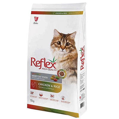 غذای خشک گربه مولتی کالر رفلکس هر کیلو(در بسته‌های زوتوپیا) / Reflex multicolour cat food with chicken & rice flavor
