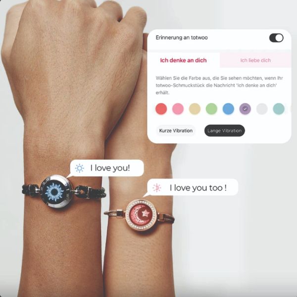 دستبند هوشمند توتو مدل خورشید و ماه زنجیر مار + چرمی | ست عاشقانه 27