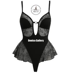 لباس خواب فانتزی لاول تک رنگ مشکی 🖤 کد 7007