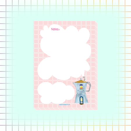 برگه یادداشت قهوه خونه