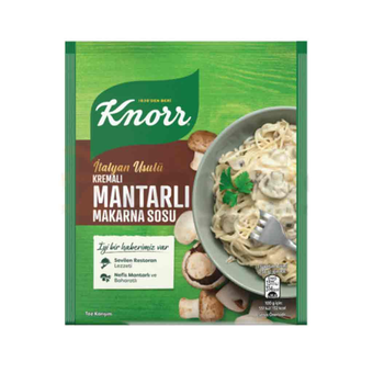 سس قارچ و خامه ماکارونی کنور KNORR مدل kremali mantarli وزن 52 گرم