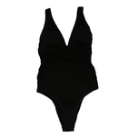 مایو یک تکه زنانه اورجینال برند کاپشی cupshe مشکی پشت کمردار