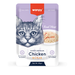 پوچ گربه‌ی ونپی با طعم مرغ و خرچنگ / Wanpy cat pouch chicken and crab