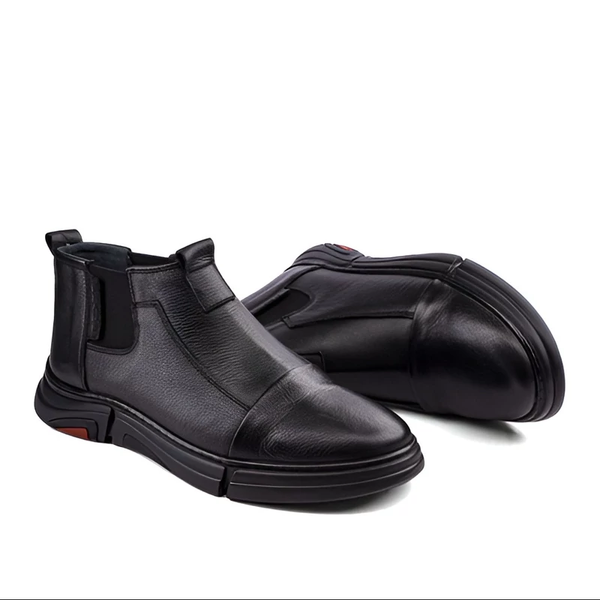 نیم بوت مردانه چرم تبریز مدل S3 ـ 2025