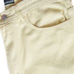 شلوار کتان مام فیت مردانه کرم روشن ، بدون زاپ - کد 0037