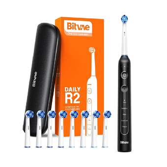 مسواک برقی Bitvae R2 – 8 سری برس، 5 حالت، عمر باتری 30 روزه | تمیزی عمیق، سفیدکننده طبیعی و مراقبت از لثه