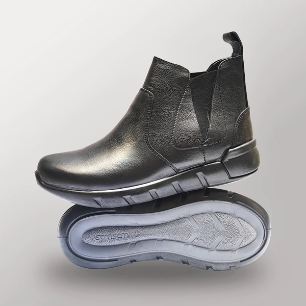 یم بوت مردانه چرم طبیعی و طبی مدل ناپولی