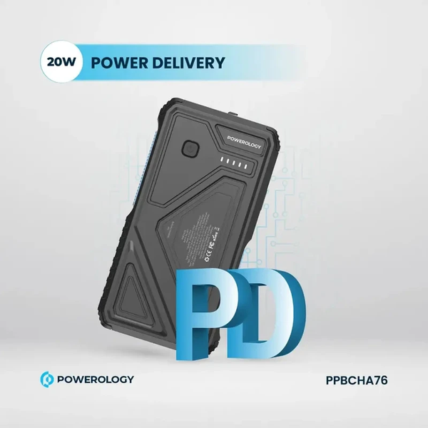 پاوربانک خورشیدی 20000 پاورولوژی مدل PP076 Powerology