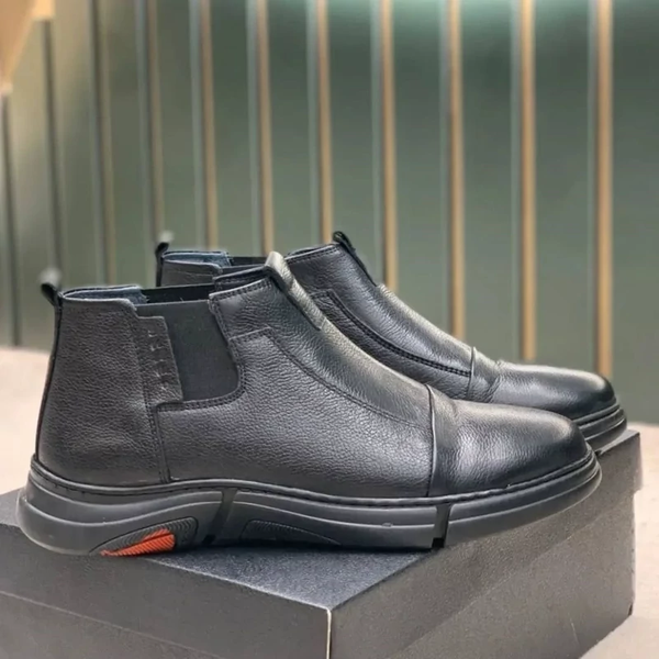 نیم بوت مردانه چرم تبریز مدل S3 ـ 2025