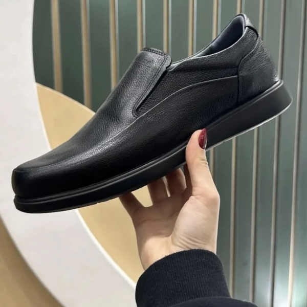 کفش مردانه چرم طبیعی و طبی مدل L107 شمس