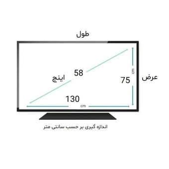 محافظ صفحه تلویزیون 58 اینچ تایوانی 2 میل