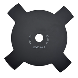 تیغه علفزن 4 پر چینیPD085 brush cutter blade 255x25.4x4 T
