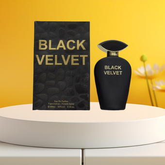 ادکلن black velvet مشابه بولگاری بلک 100 میل