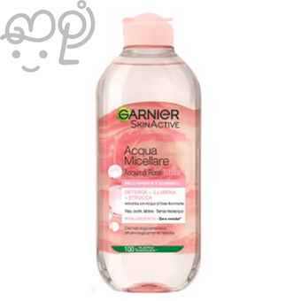 آکوا میسلار واتر پوست کدر و حساس گل رز گارنیر مدل ACQUA MICELLARE ILLUMINANTE ACQUA ROSE 400ML